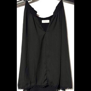 Sophie Rue Blouse, Women’s Size: Medium, Black, Sleeveless V-Neck, Polyester